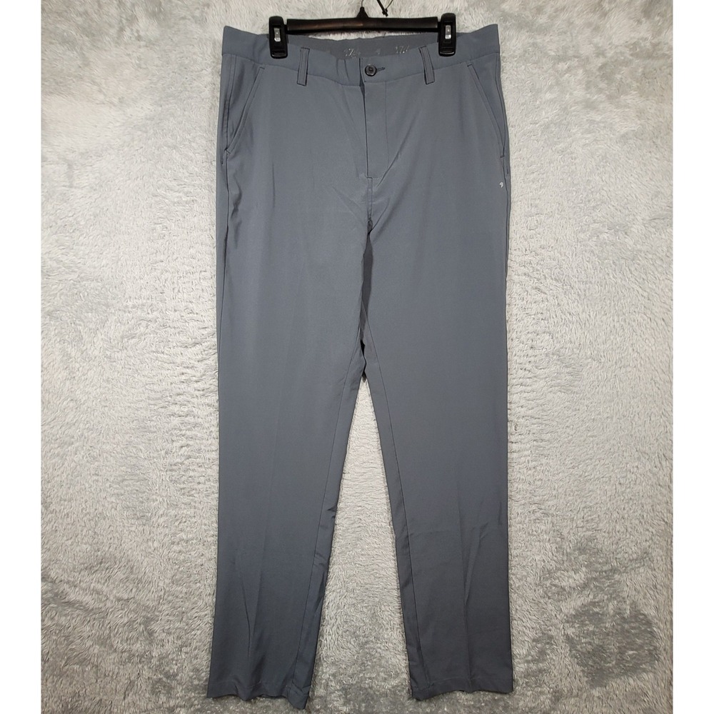 Under Armour Golf Pants Mens 34x33 Gray Performance Tapered Chino Flat Front